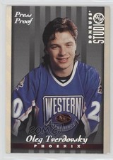1997-98 Donruss Studio Silver Press Proof /1000 Oleg Tverdovsky #38 0f8