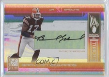 2006 Donruss Elite Gold Signatures 42/49 Braylon Edwards Paul Warfield Auto q9p