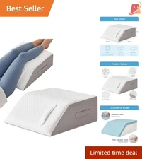 Leg Pillow Memory Foam Elevation Support for Surgery Swelling Blood Circulation