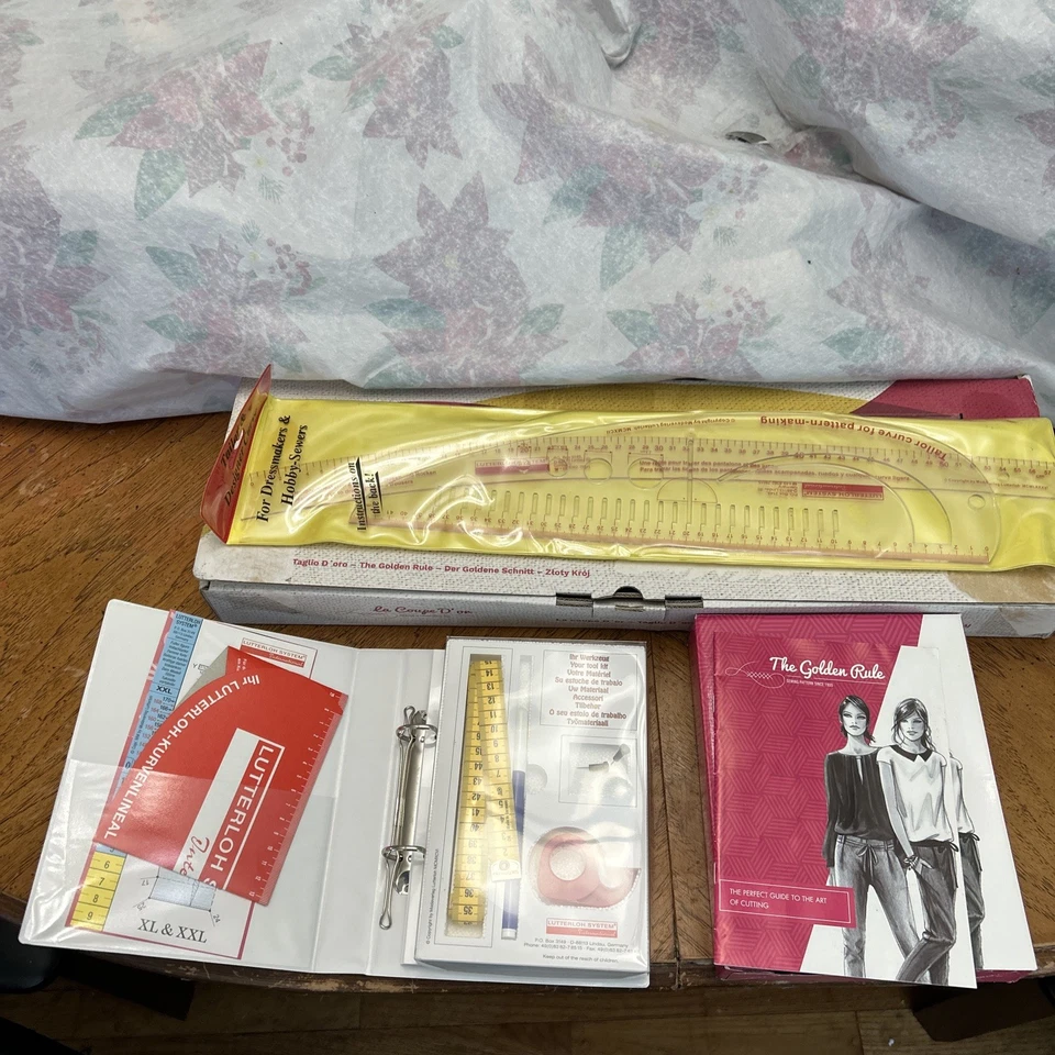 KIT/LIBRO DE FABRICACIÓN DE PATRONES Lutterloh System International The Golden Rule Alemania  Foto 2 de 4