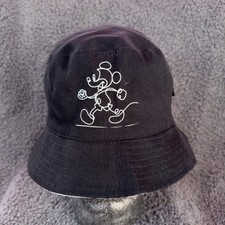 Disney Mickey Mouse Reversible Bucket Hat Floppy Cap Graphic Print Casual