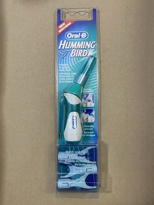 Oral-B Humming Bird Power Flosser and Pick New Sealed  - Teal Head