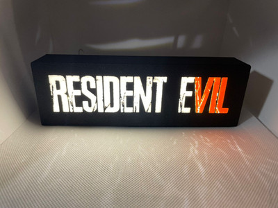 Resident Evil Village Lightbox Merch/Merchandise Eigendesigned Lichtbox, Nachtli