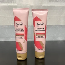 2 Suave Smooth Performer Anti-Frizz Styling Smoothing Cream Control Shine 4oz ea