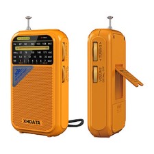 XHDATA D221 Pocket Radio Weather Warning AM FM SW NOAA 4-Band Battery Receiver