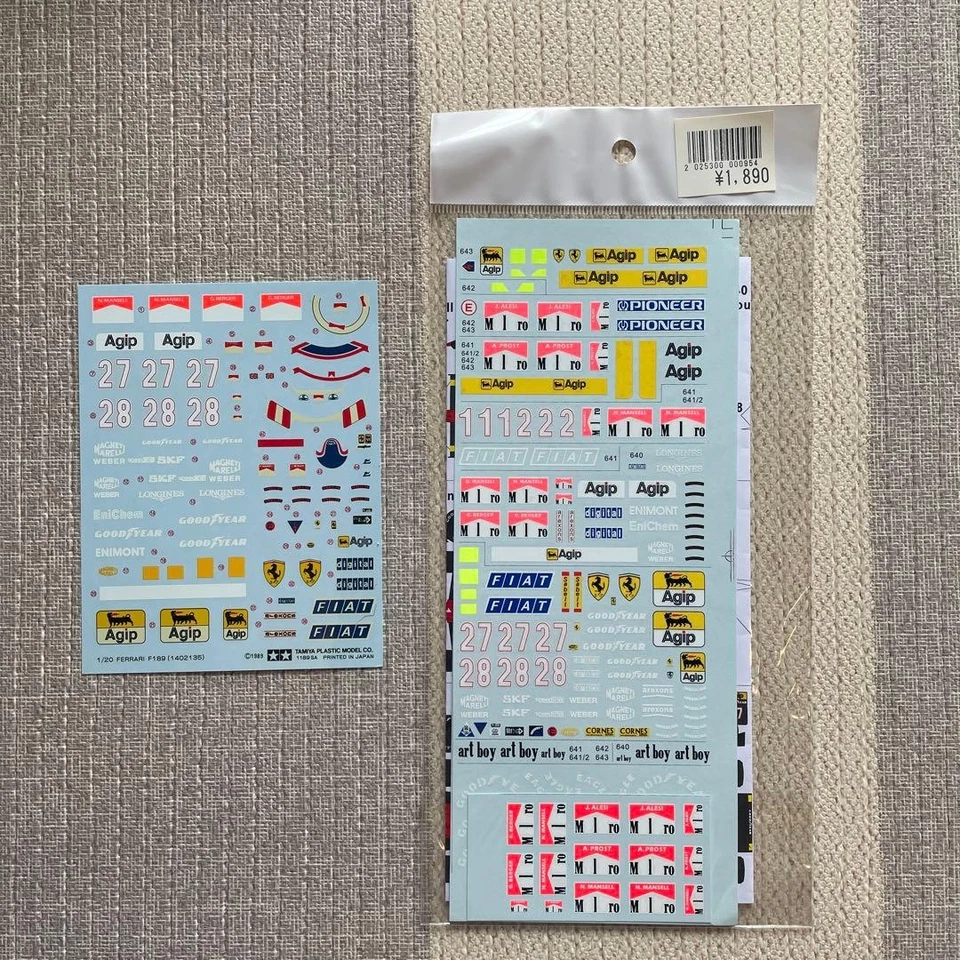 Tamiya Ferrari 641 F189 Scala 1/20 Model Studio 27 Transformer Kit Set Nuovo - Immagine 4 di 4