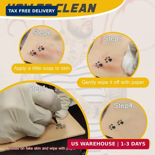 3Pcs 3mm Thick Tattoo Fake Skin, Blank Practice Skin image 3