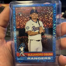 2025 Topps Rangers Heritage High Number  #695 Alejandro Osuna Blue Sparkle