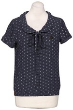 Naketano Bluse Damen Oberteil Hemd Hemdbluse Gr. M Marineblau #wrrs19v