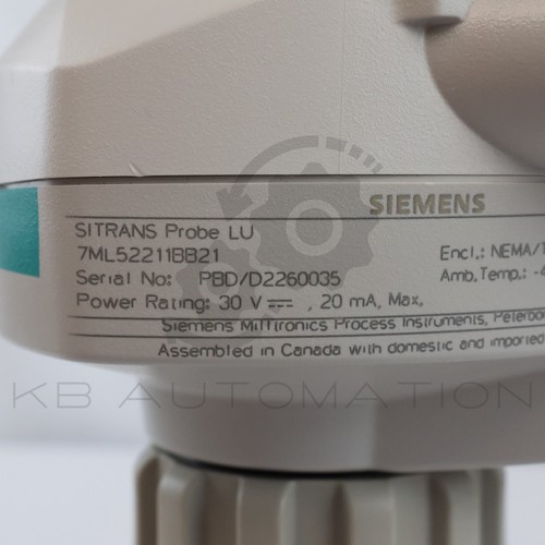 7ML5221-1BB21 Siemens SITRANS Probe LU Ultrasonic level transmitter, continuous - Picture 6 of 7