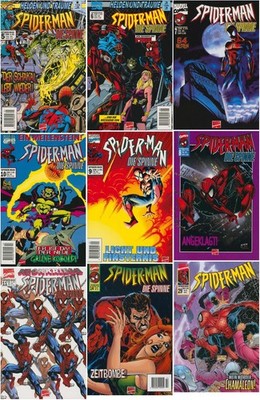 9 x Spider-Man  - Erste Serie - Marvel (1997-2000) .