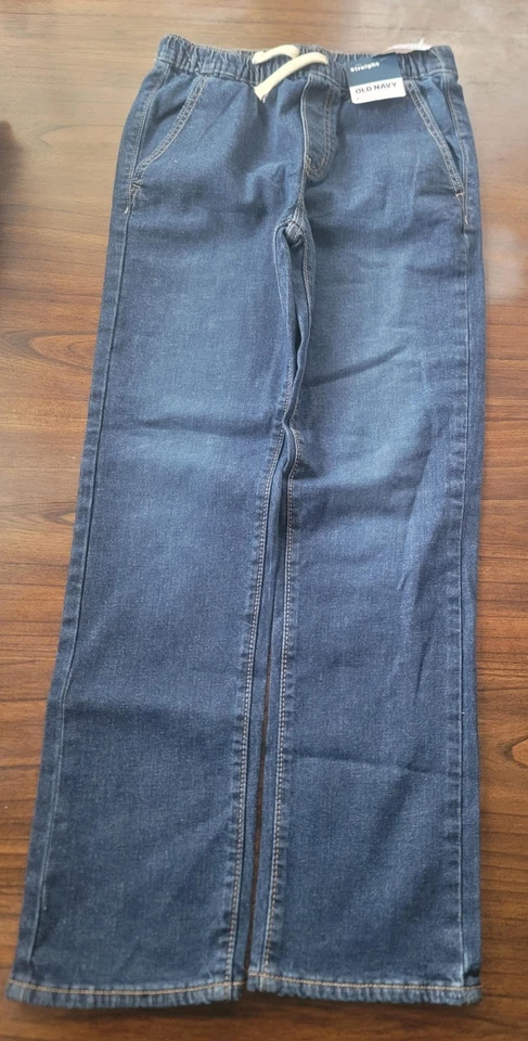 Boys Old Navy Blue Straight Size 10-12 Jeans Adjustable Waist - Image 3 of 3