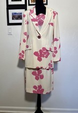 VTGRickie Freeman For Teri Jon 3piece Women  s Skirt Suit Silk Size12 Hong Kong