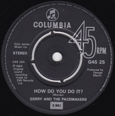 Gerry  The Pacemake - How Do You Do It / I Like It - Used Vinyl Rec - Y5826z
