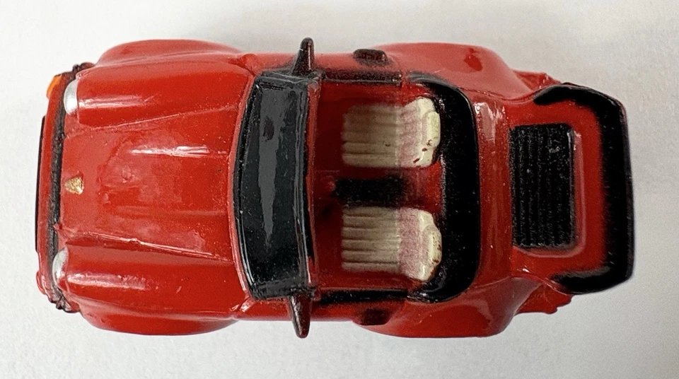 1987 Micro Machines Galoob Red And Black Porsche 911 Convertible 1:160 LOOSE CAR - Image 2 of 4