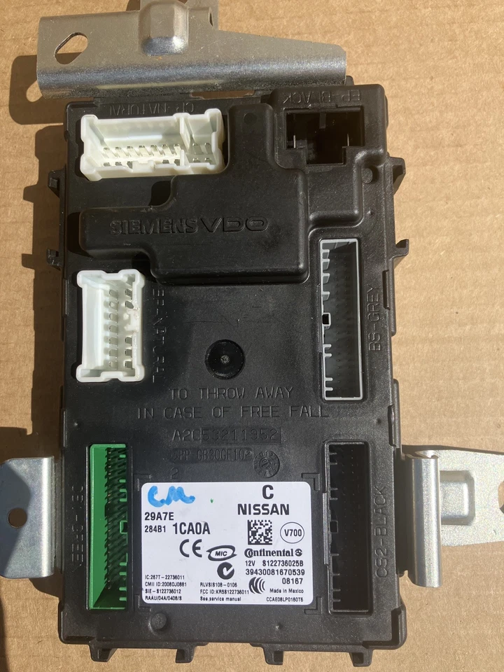 Módulo de control de carrocería Infiniti Ex35 FX50 2009-2011 BCM OEM 284B1 1CA0A Foto 3 de 4