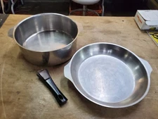 2 Letang Remy France Triplinox Copper Stainless Cookware 10 Skillet 10 Stock Pot