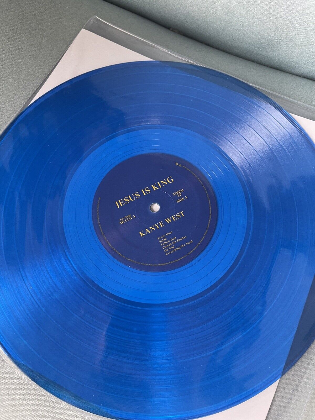 Kanye West 2018 Jesus Is King Vinyl Rare Blue Vinyl 602508464669 eBay