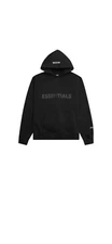 black essentials hoodie medium