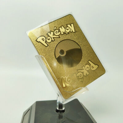 Pikachu With Grey Felt Hat Metal Pokemon Card Collectible Gift