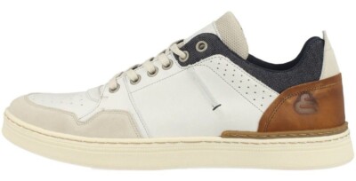 Bullboxer Herren Echtleder Sneaker white auch in Übergrößen