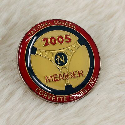 2005 National Corvette Council Club Member Enamel Lapel Pin