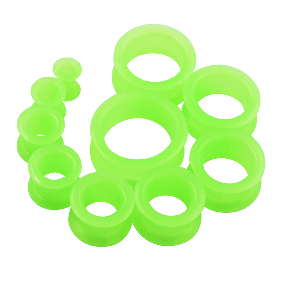 20PCS Silicone Ear Plugs Set Earskin Gauges Ear Expander Tunnels Stretching Kit - Image 3 of 4