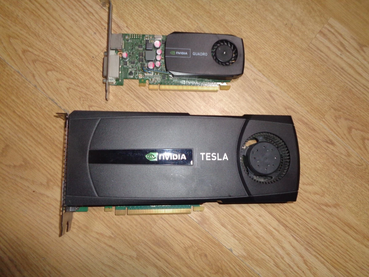 NVIDIA TESLA C2075 and NVIDIA QUADRO 600 F H CARD NO CABLES USED TESTED