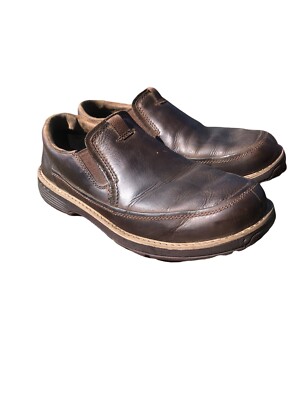 Merrell Otter Brown Nubuck Leather Slip On Performance Loafer Mens Size 8. Hike.