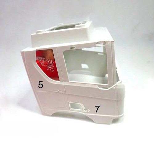 Mini Imitation Chrome Plated Metal Sticker For 1/32 ORLANDOO-HUNTER SCANIA R650 - Picture 24 of 24