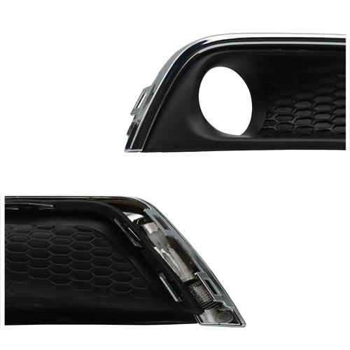 Front Bumper Fog Light Covers Bezel w/ Chrome Trim For Jeep Compass 2017-2020 - Foto 4 di 9