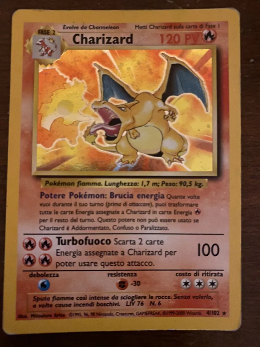 Pokémon - Charizard - Holo Rare - Set Base ITA - 4/102