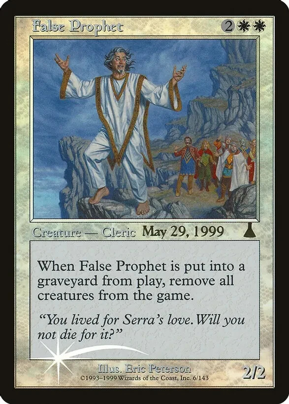 MTG FOIL RARE False Prophet - Prerelease Cards (PRE)