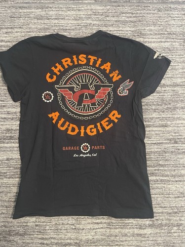 New Christian Audigier Garage Parts Motorcycle Racer Shirt Large All Over Print - Picture 15 of 20
