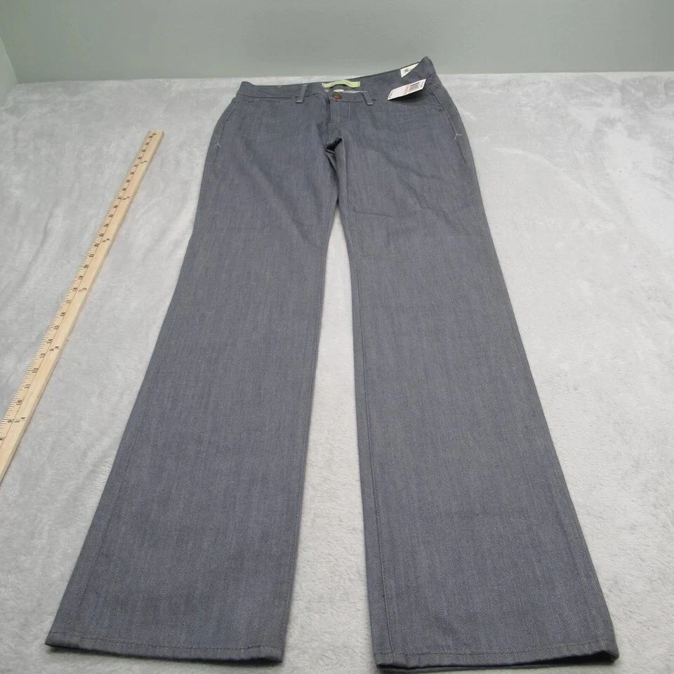 Jeans Agave Nectar Mariposa Mujer 28 Flex Denim Bota Recta Hecho en UAS $198 NUEVO Foto 2 de 4