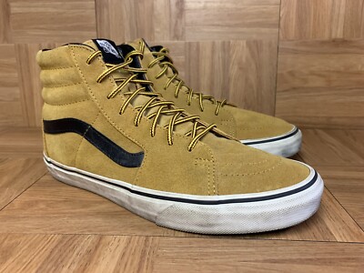 RARE🔥 VANS Sk8-Hi Wheat Brown Black Sneakers Sz 10 Men'S Skateboarding  Shoes LE