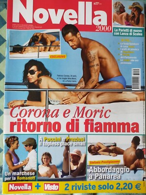 Settimanale NOVELLA 2000 N.35/2008 FABRIZIO CORONA, NINA MORIC