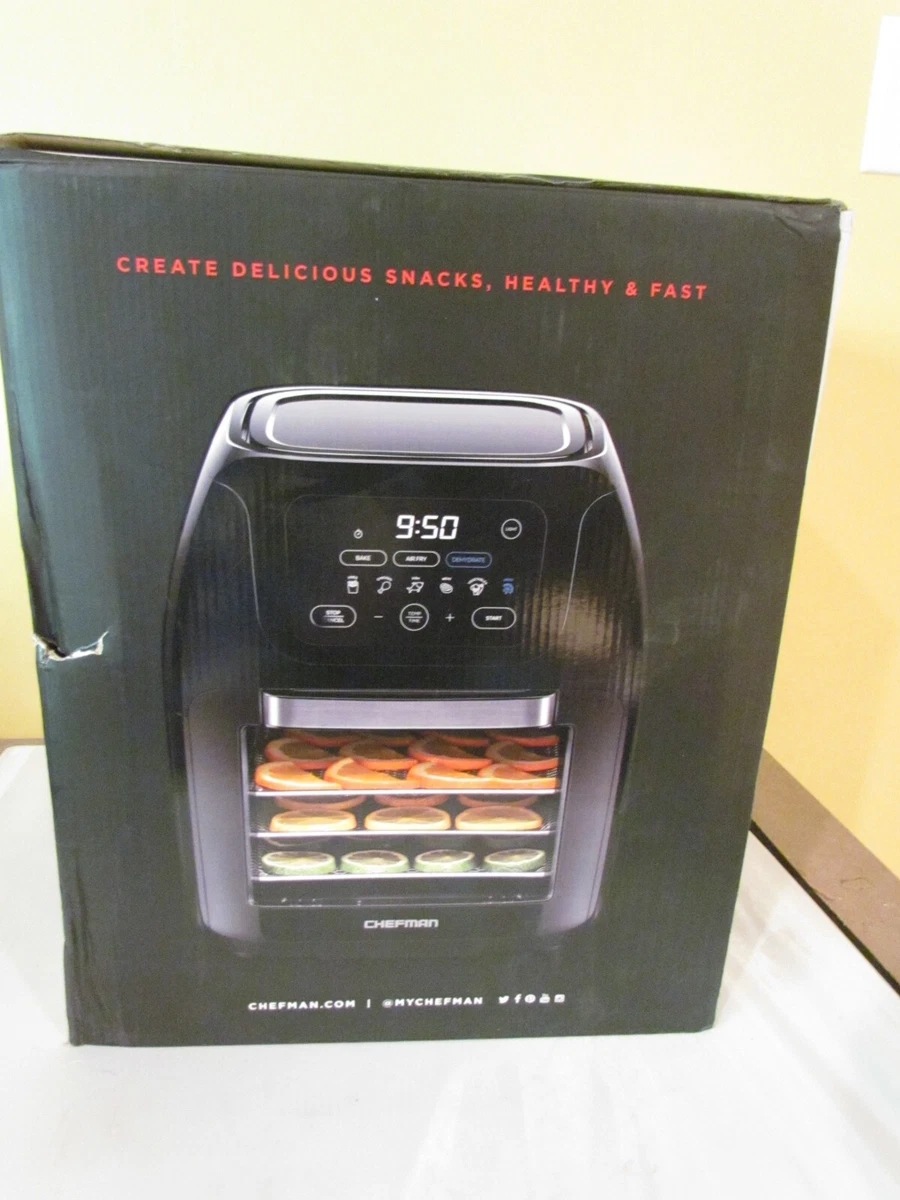NEW CHEFMAN MULTIFUNCTIONAL AIR FRYER MODEL RJ38 10 RDO V2 BRAND