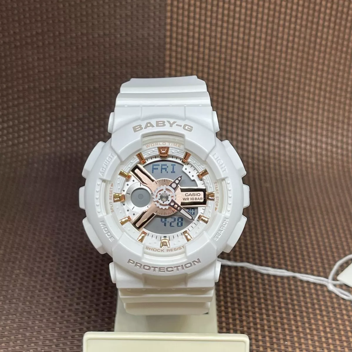 Casio Baby G BA 110XRG 7A White Resin Analog Digital Ladies Sport Fashion Watch eBay