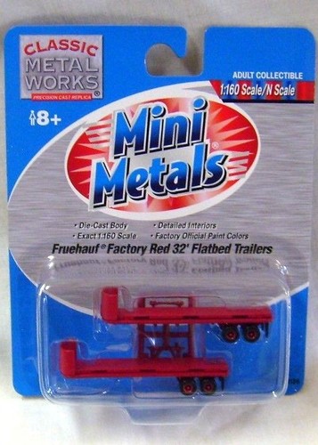 REMOLQUES DE PLATAFORMA CLASSIC METAL WORKS 51128 FRUEHAUF ROJO DE FÁBRICA 32' | Zustand: New