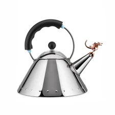 9093REX B Tea Rex - Design Kettle with Handle and Dragon-Shaped Whistle, Stai...