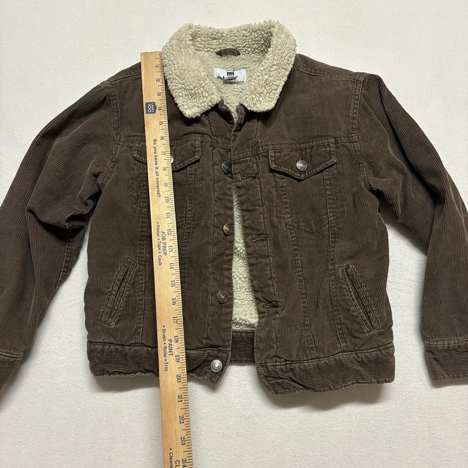 De Colección Gap Niños Pana Chaqueta Sherpa Abrigo Niños L Marrón Retro Años 80 Stranger Things Foto 4 de 4