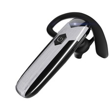 Bluetooth Headset V5.3 Single-Ear Earpiece with Wireless Microphone 48H Batte...