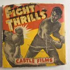 Vintage Castle Films 333 Fight Thrills Louis-Godoy Baer-Galento 8mm Movie