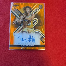 Topps 2022-23 Finest OTE Jaylen Martin Orange Refractor Auto /25 Basketball