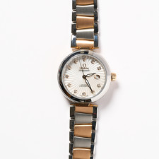 Omega De Ville Ladymatic Mother of Pearl Diamonds Dial 18K Rose Gold 34mm Watch