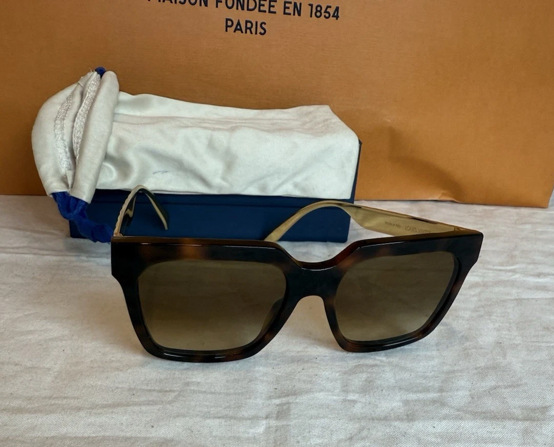 Louis Vuitton Brown Plastic Frame Sunglasses for Women for sale | eBay