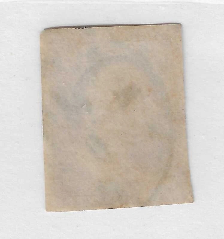 scott 10a, three cent imperf orange brown, used, 1851, cv $160 - Image 2 of 2