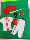 VINTAGE Mattel KEN DOLL PLAY BALL Fashion BASEBALL Uniform 799 63-65
