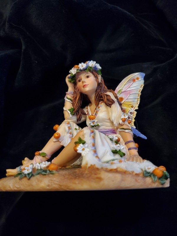 The Leonardo Collection Figurine Faerie Orange Blossom Time By Christine Haworth